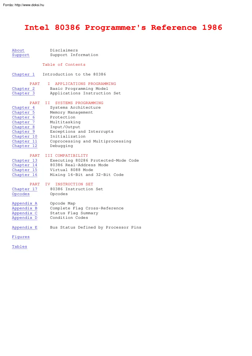 Intel 80386 Programmers Reference