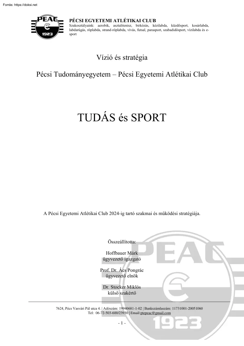 Tudás és sport