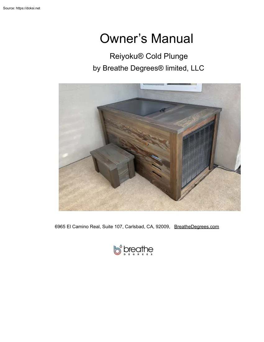 Breathe Degrees - Owners Manual