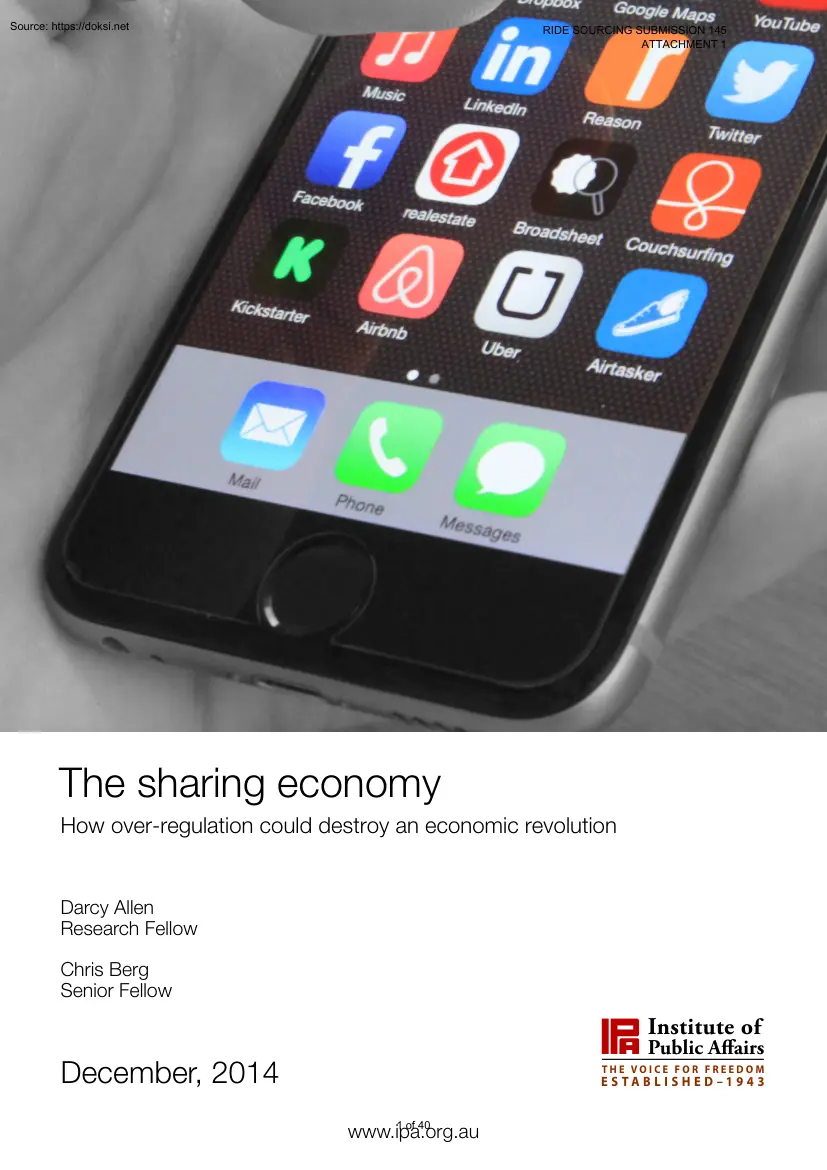 Allen-Berg - The Sharing Economy