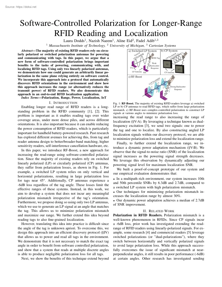 Software-Controlled Polarization for Longer-Range RFID Reading and Localization