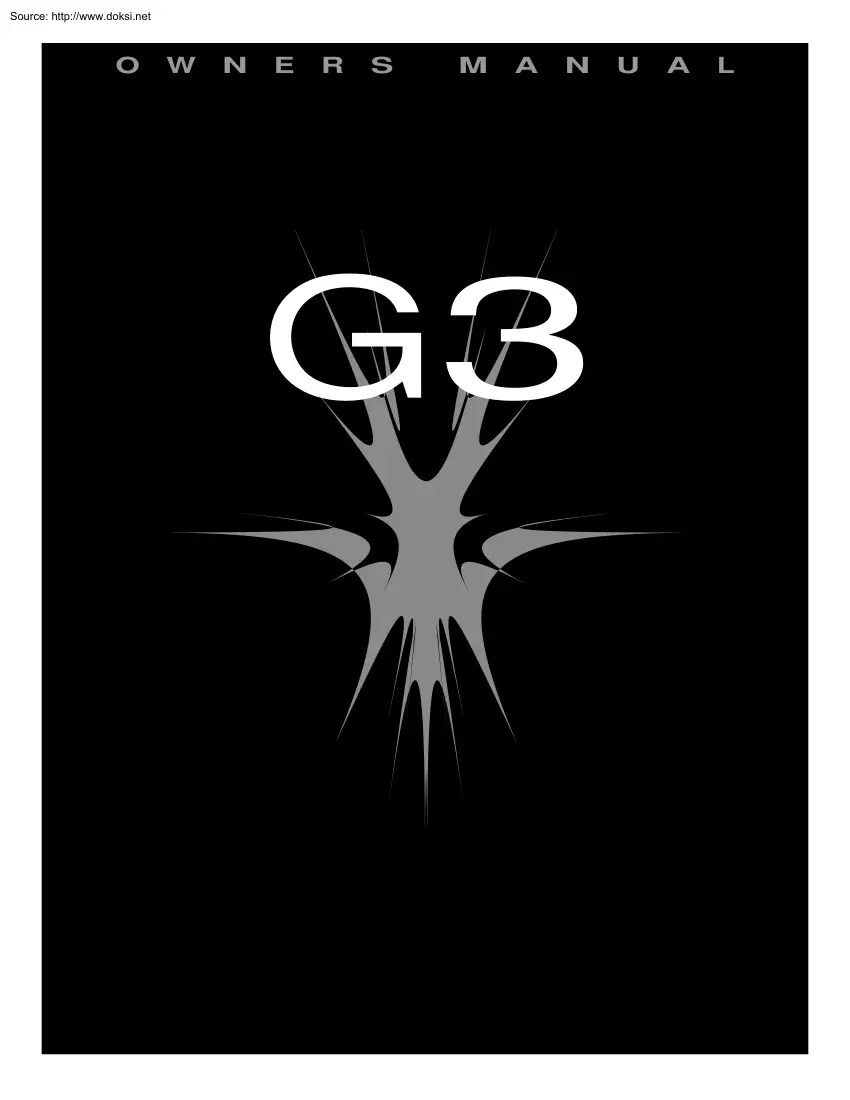 G3 Owner Manual