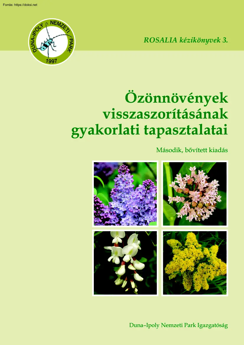 Özönnövények visszaszorításának gyakorlati tapasztalatai