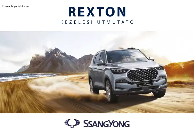 Ssangyong Rexton kezelési útmutató, 2023