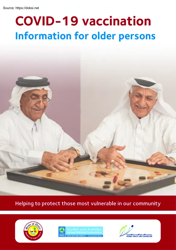 COVID-19 Vaccination, Information for Older Persons