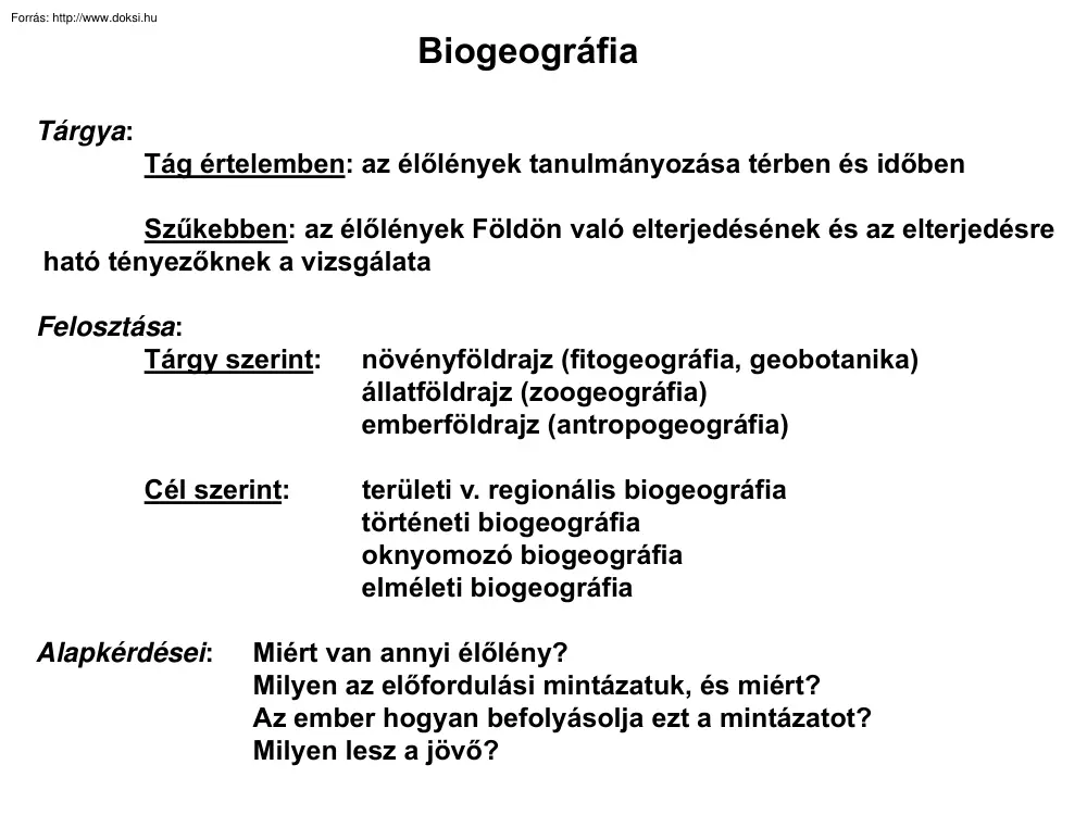 Biogeográfia