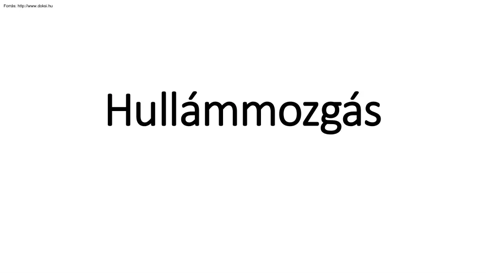 Rácz Ervin - Hullámmozgás