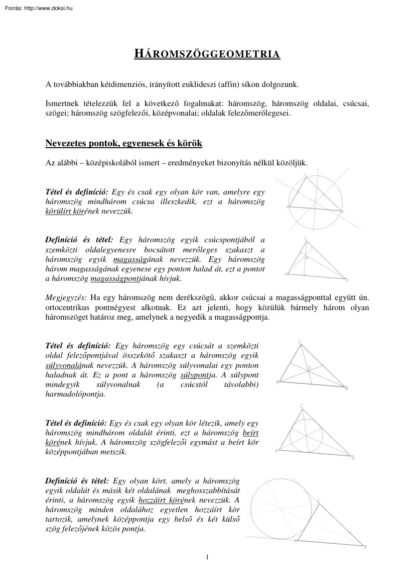 Háromszöggeometria