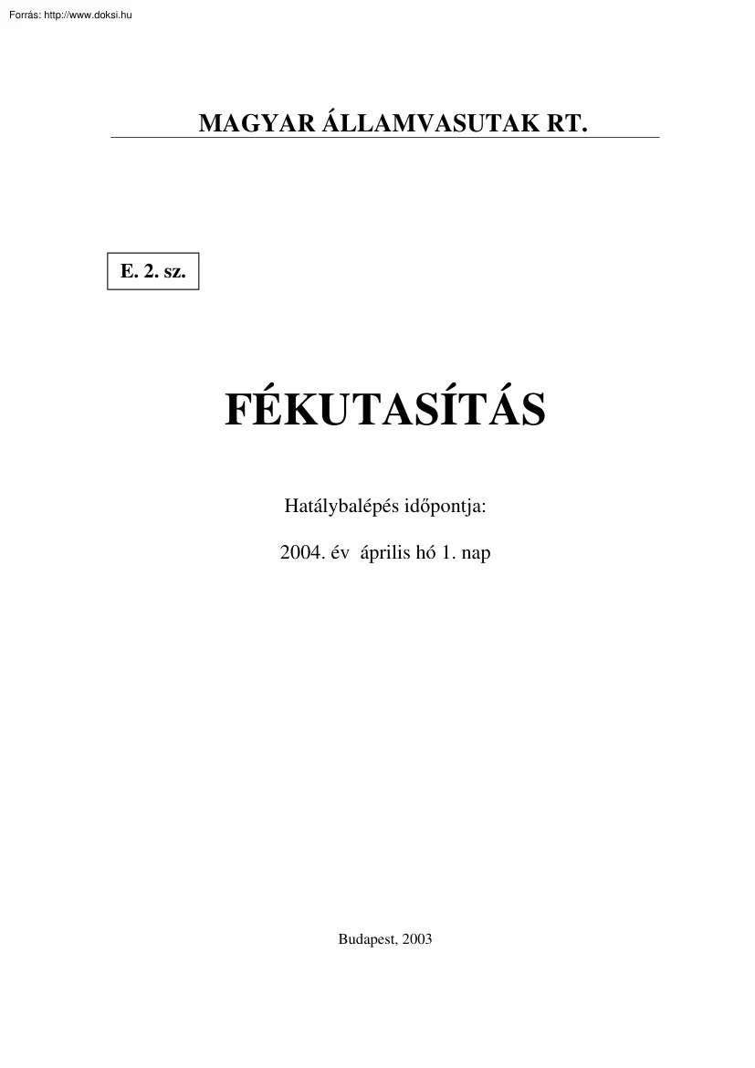 Fékutasítás