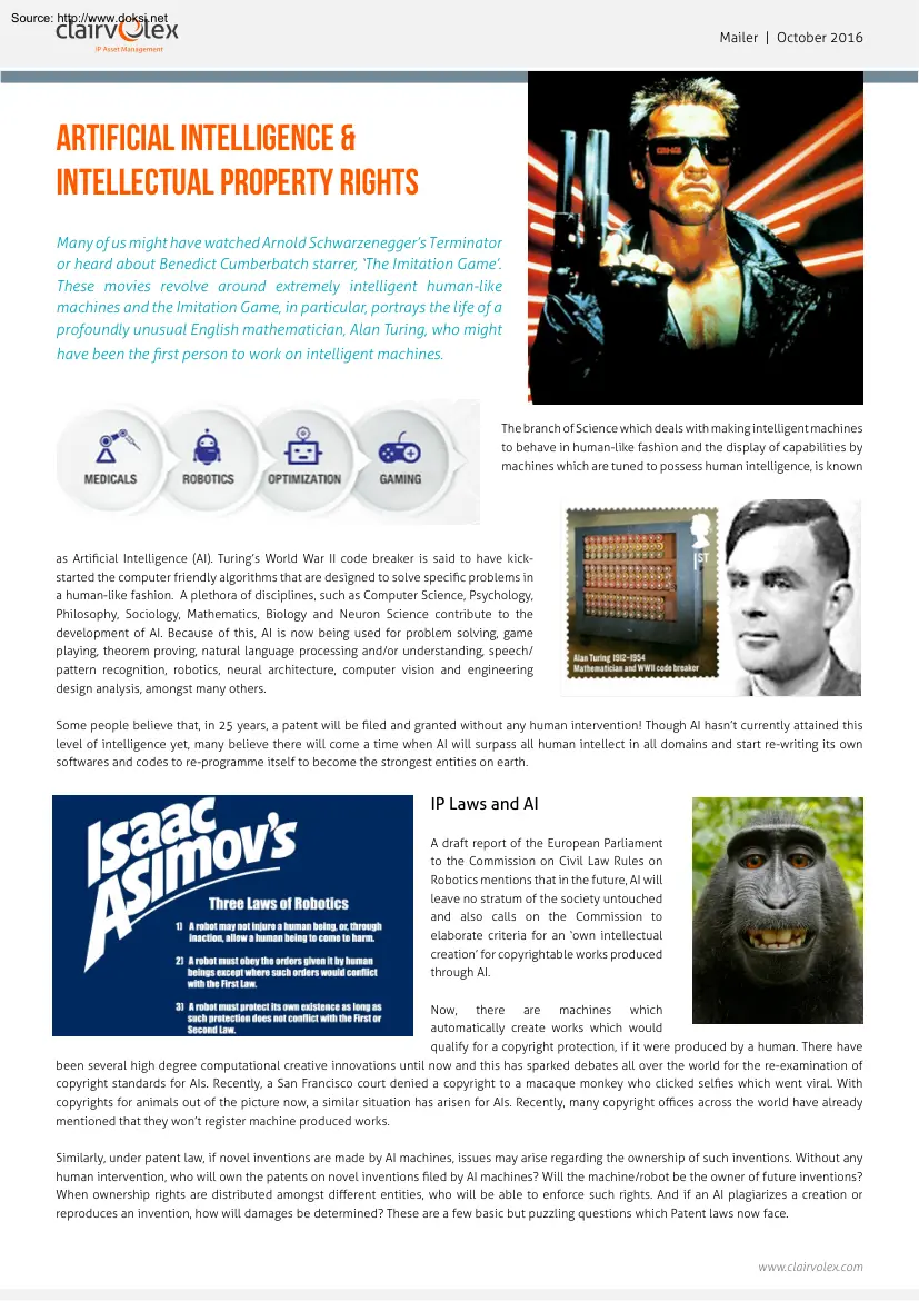 Artificial Intelligence and Intellectual Property Rights