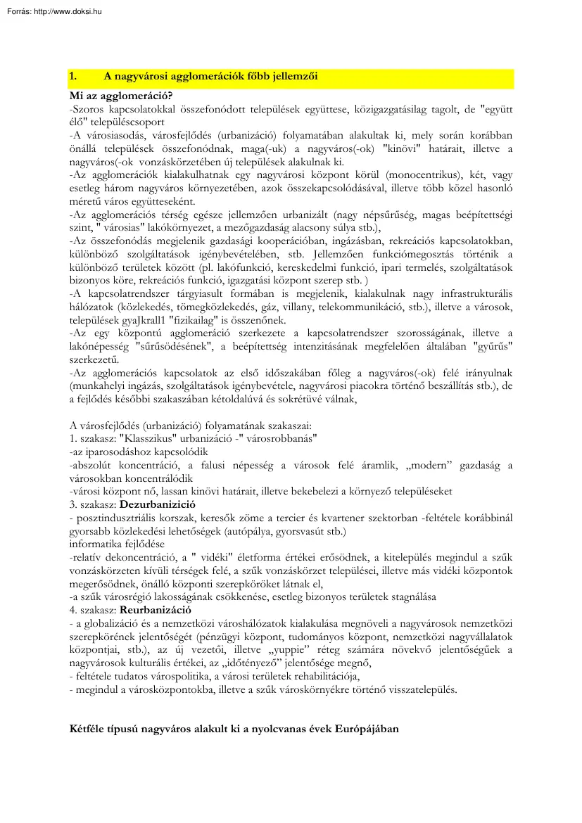 Az agglomeráció
