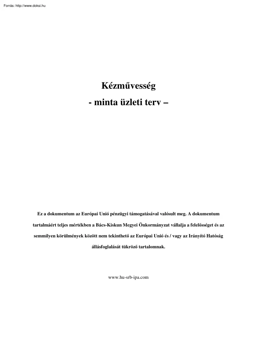 Apró-Bánföldi-Kanalas - Kézművesség