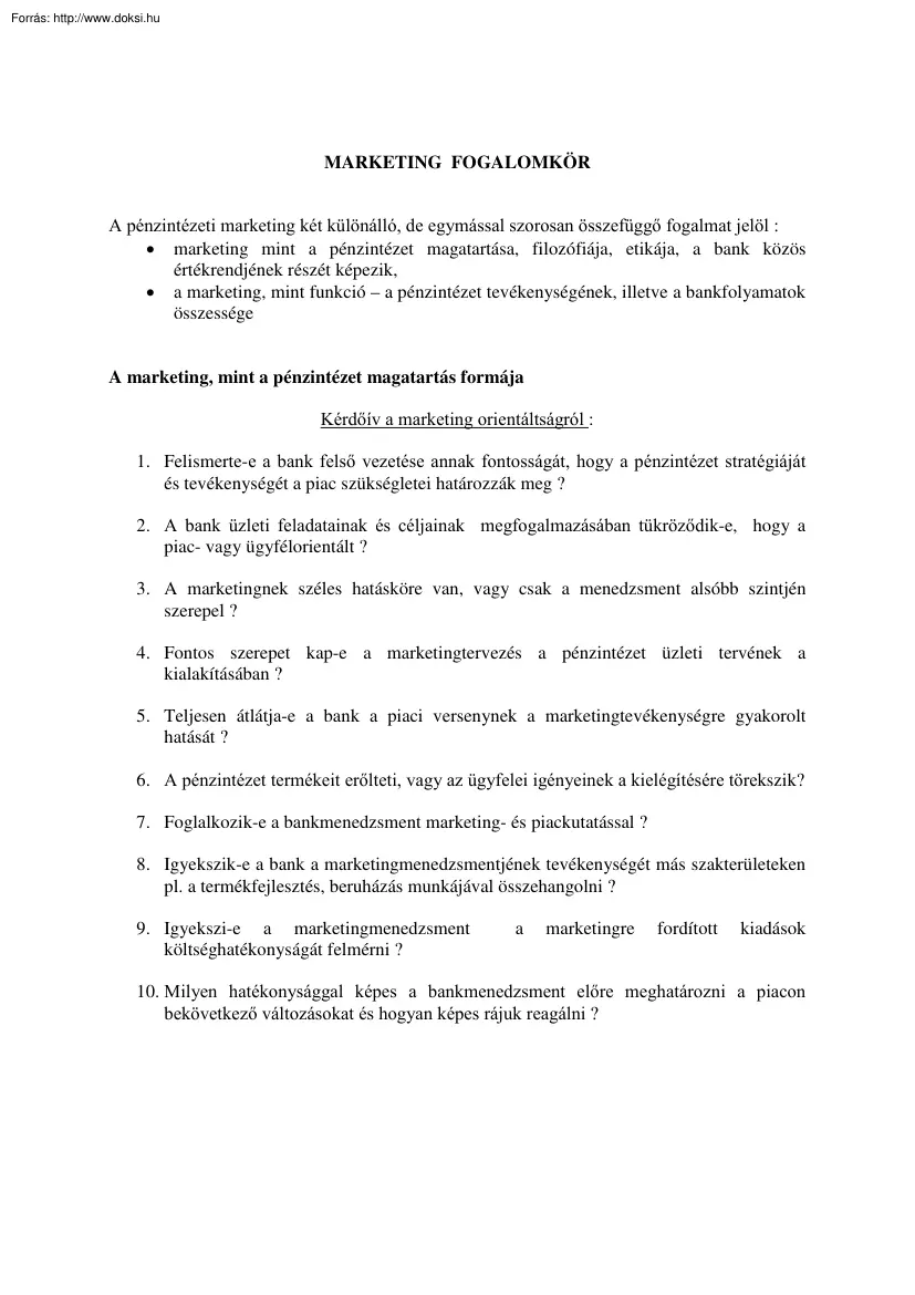 PSZF Bankmarketing mellékletek, ábrák, 2005