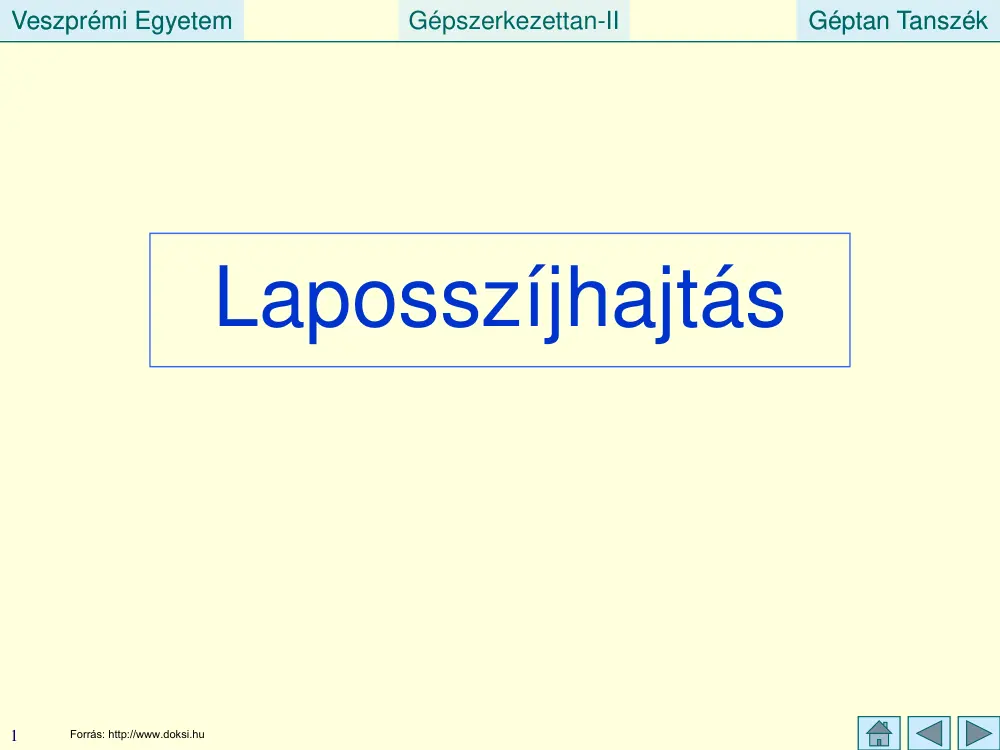 Laposszíjhajtás