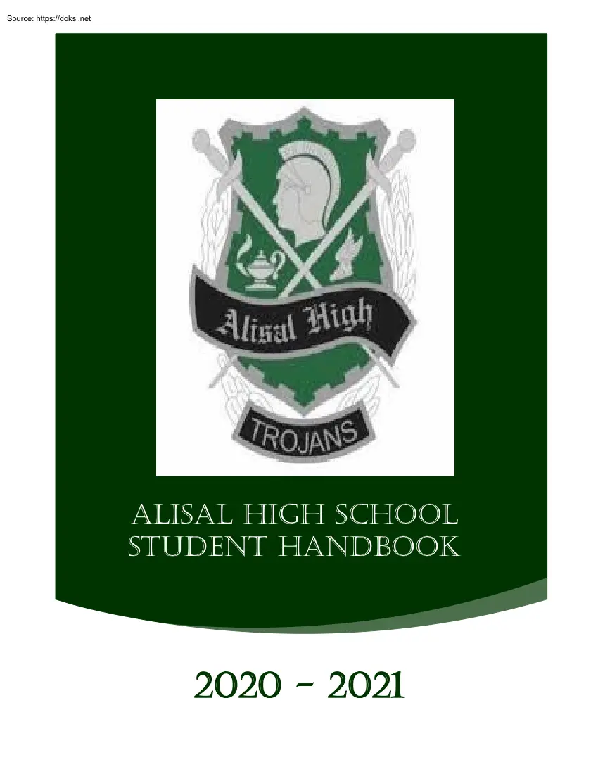 Alisal High School, Student Handbook