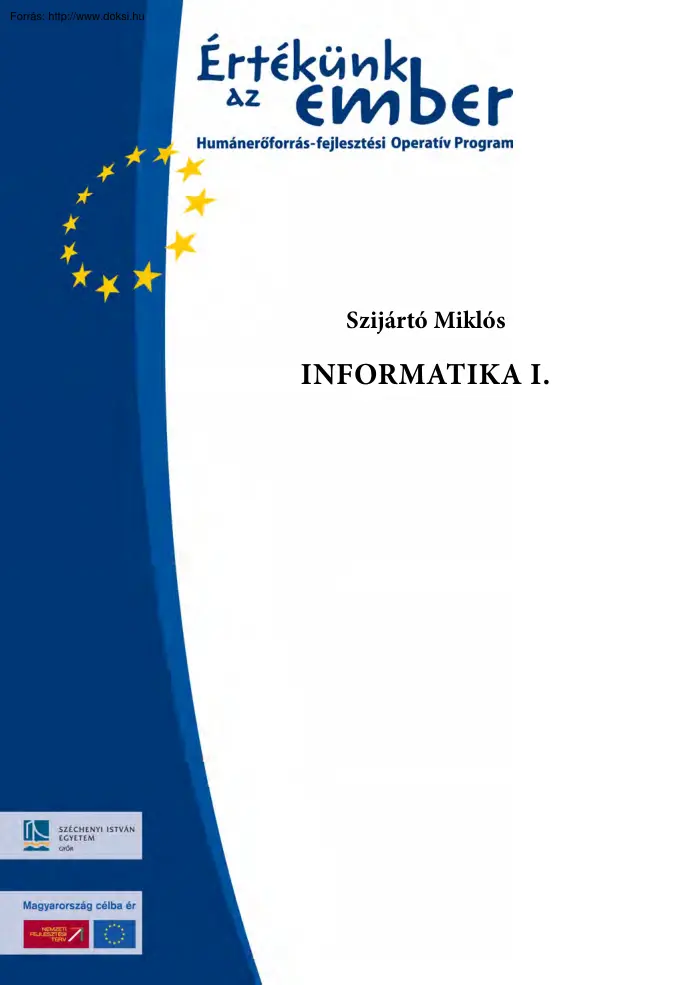 Szijártó Miklós - Informatika I