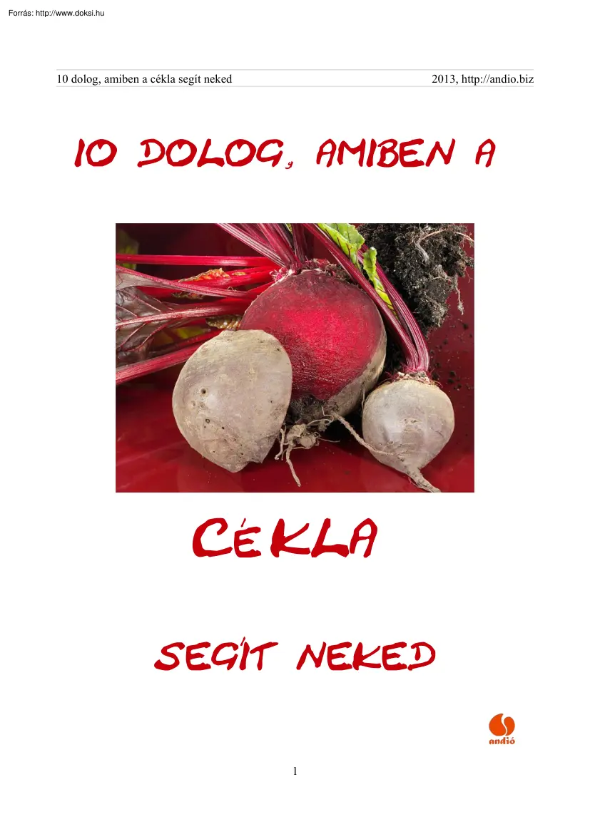 10 dolog amiben a cékla segít neked