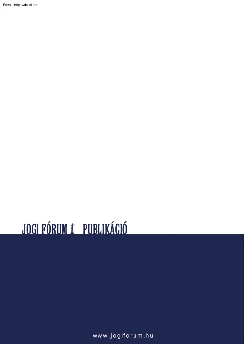 dr. Novák Attila - Az örökbefogadás mint a családi jogállás megváltozása és joghatásai