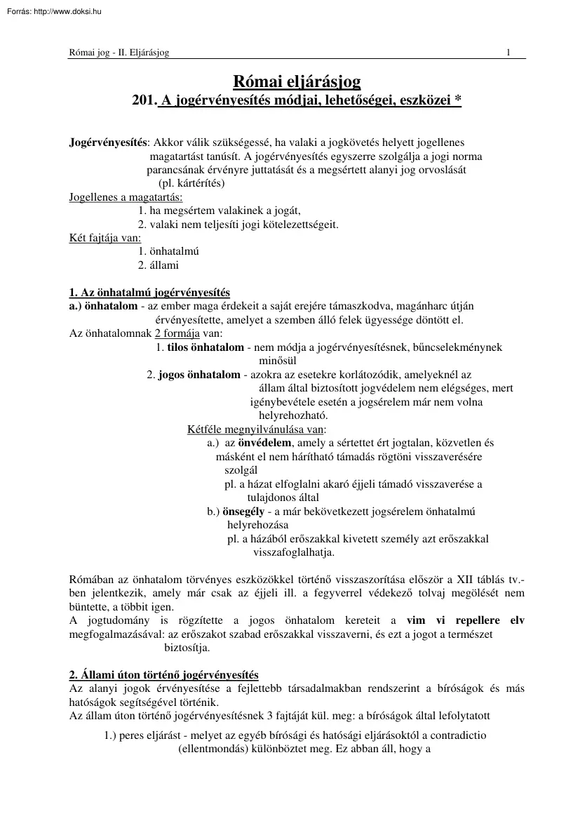 Római eljárásjog