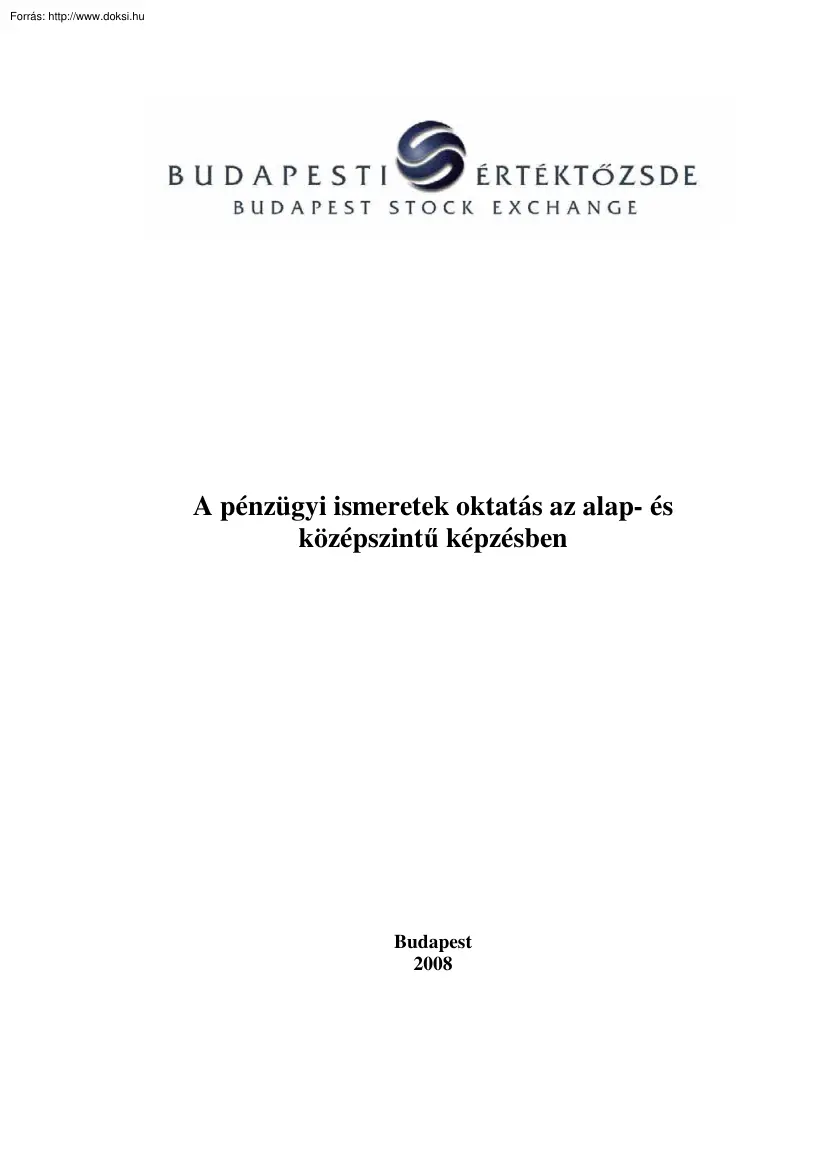 Gera Andrea - A pénzügyi ismeretek oktatása az alap- és középszintű képzésben