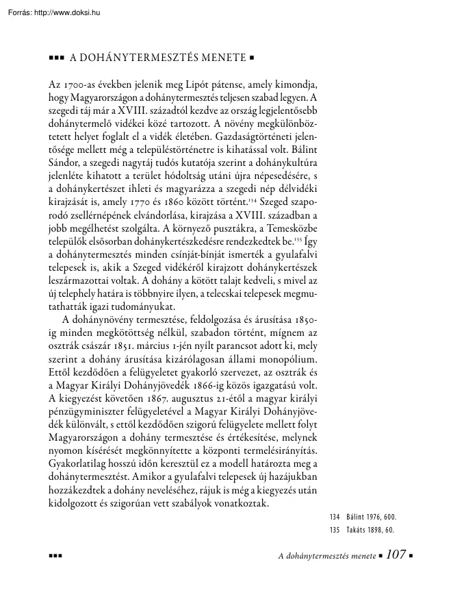 A dohánytermesztés menete