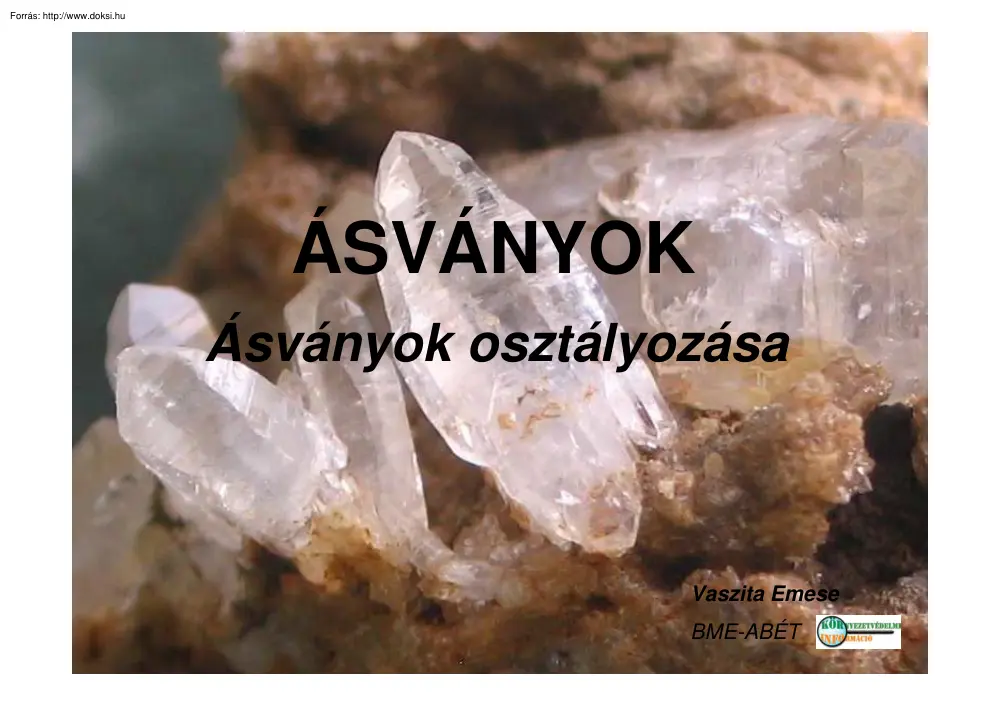 Vaszita Emese - Ásványok