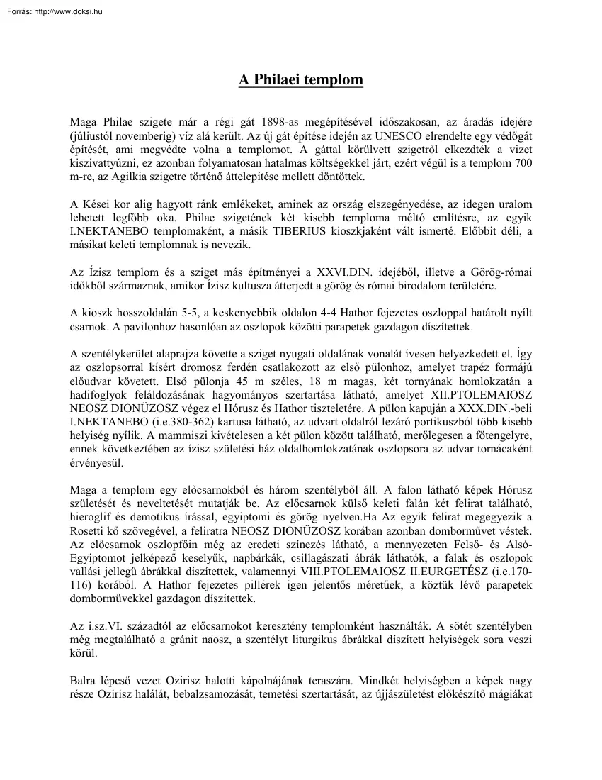A Philaei templom