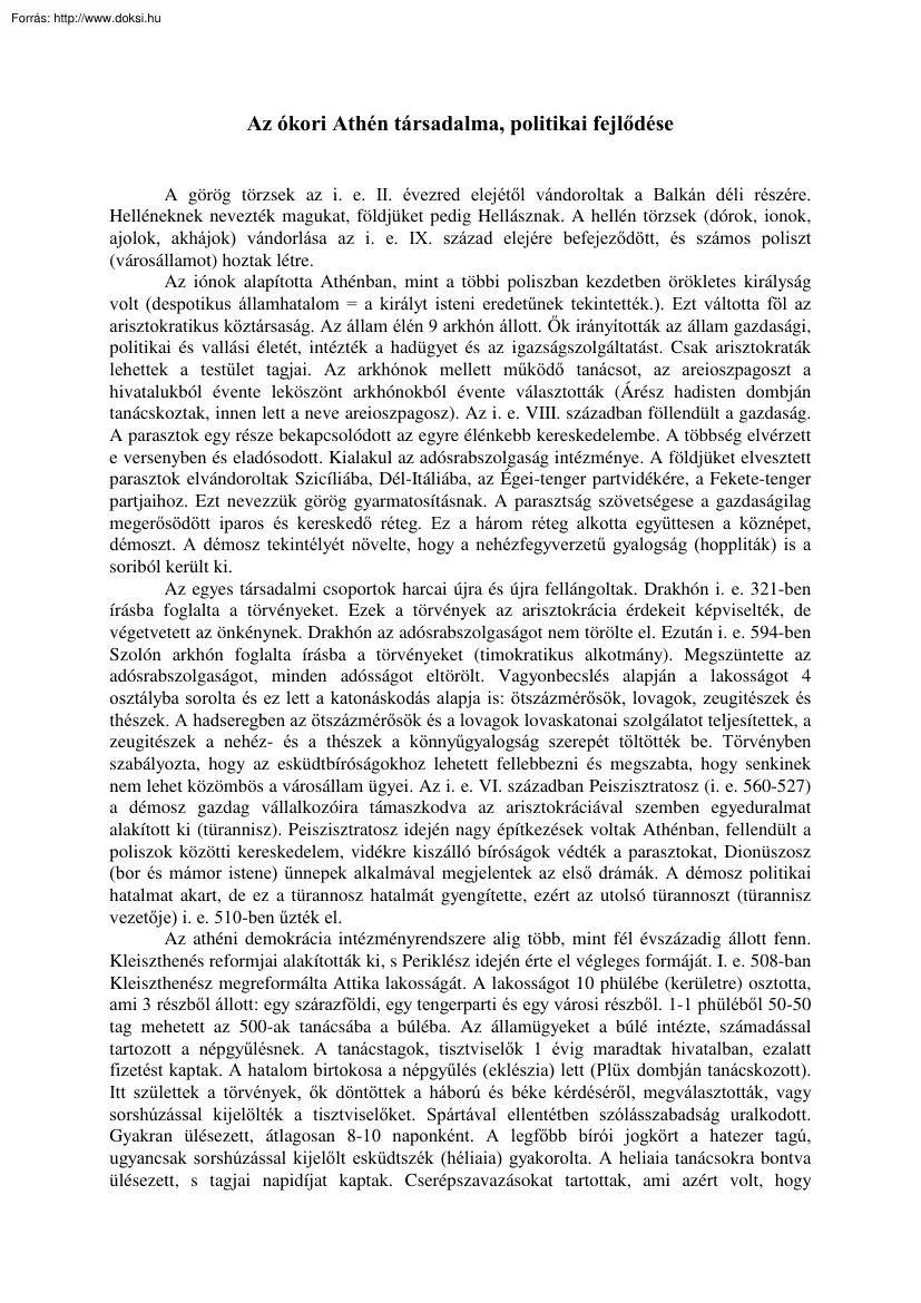 Emelt szintű történelem, A tételek