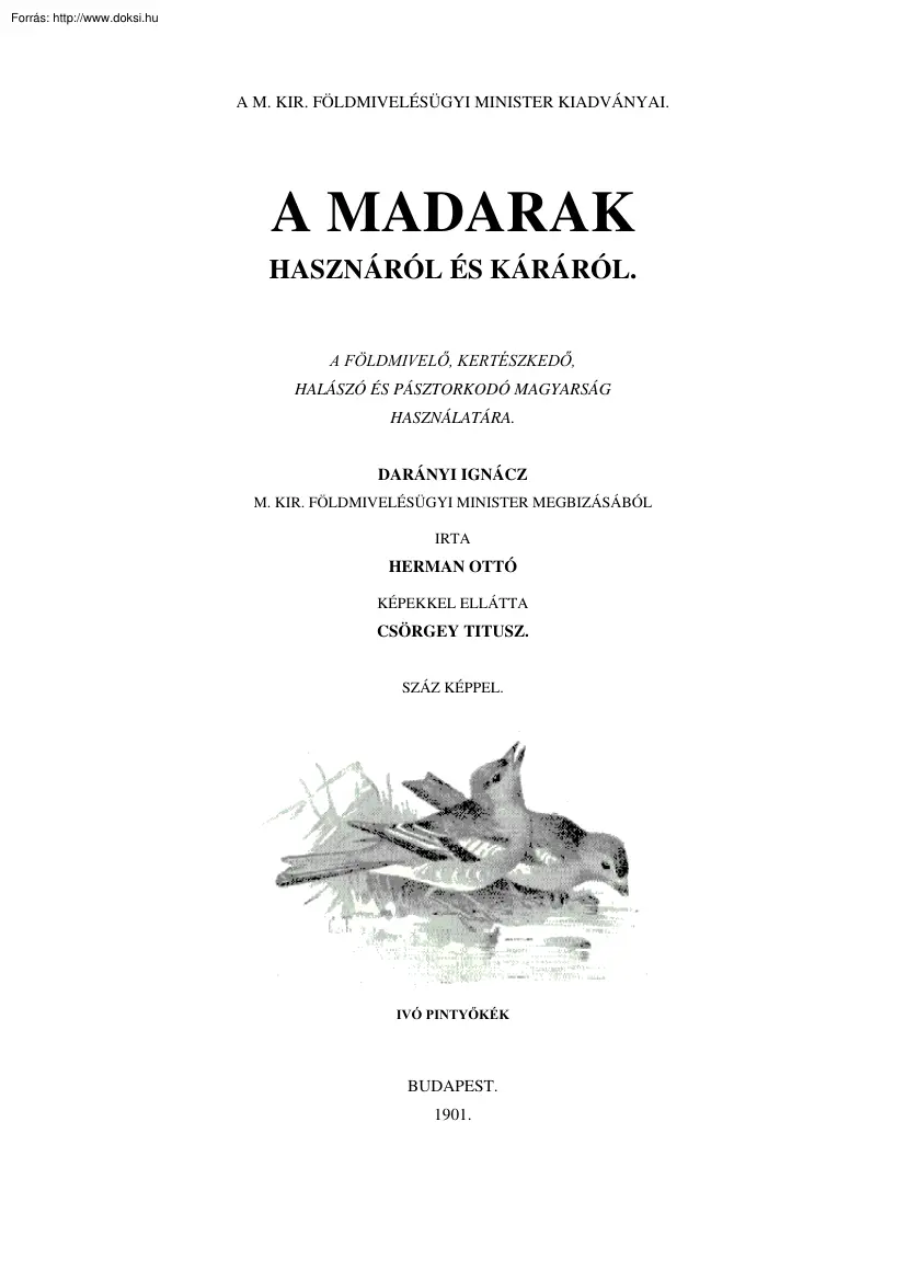 Herman Ottó - A madarak hasznáról és káráról
