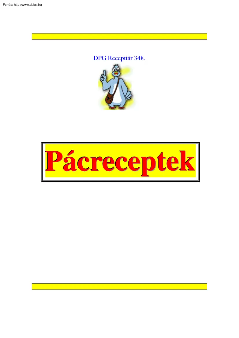 Klement András - Pácreceptek