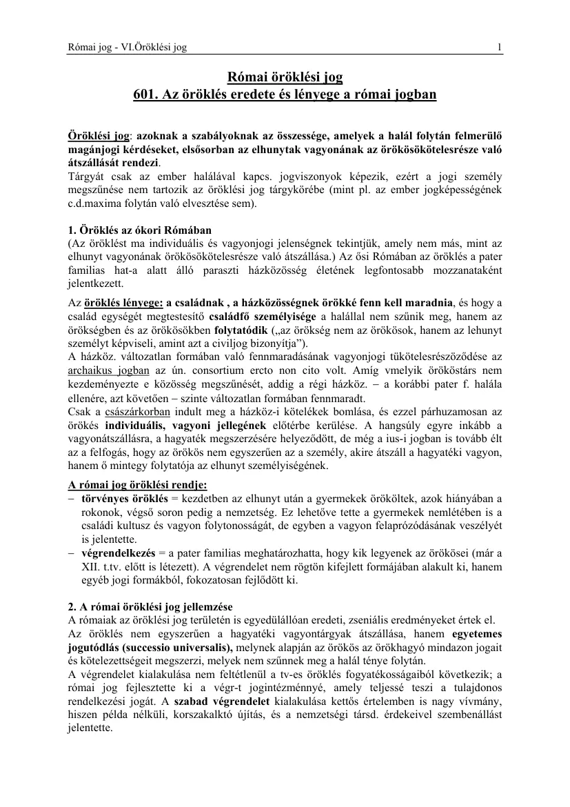 Római öröklési jog