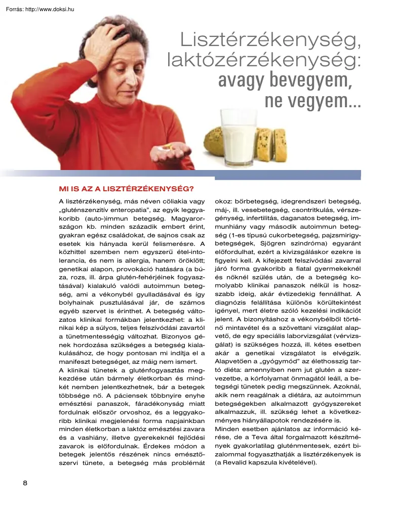 Dr. Barta Zsolt - Lisztérzékenység, laktózérzékenység