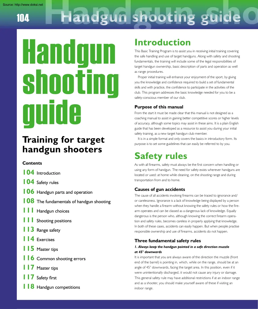 Handgun Shooting Guide
