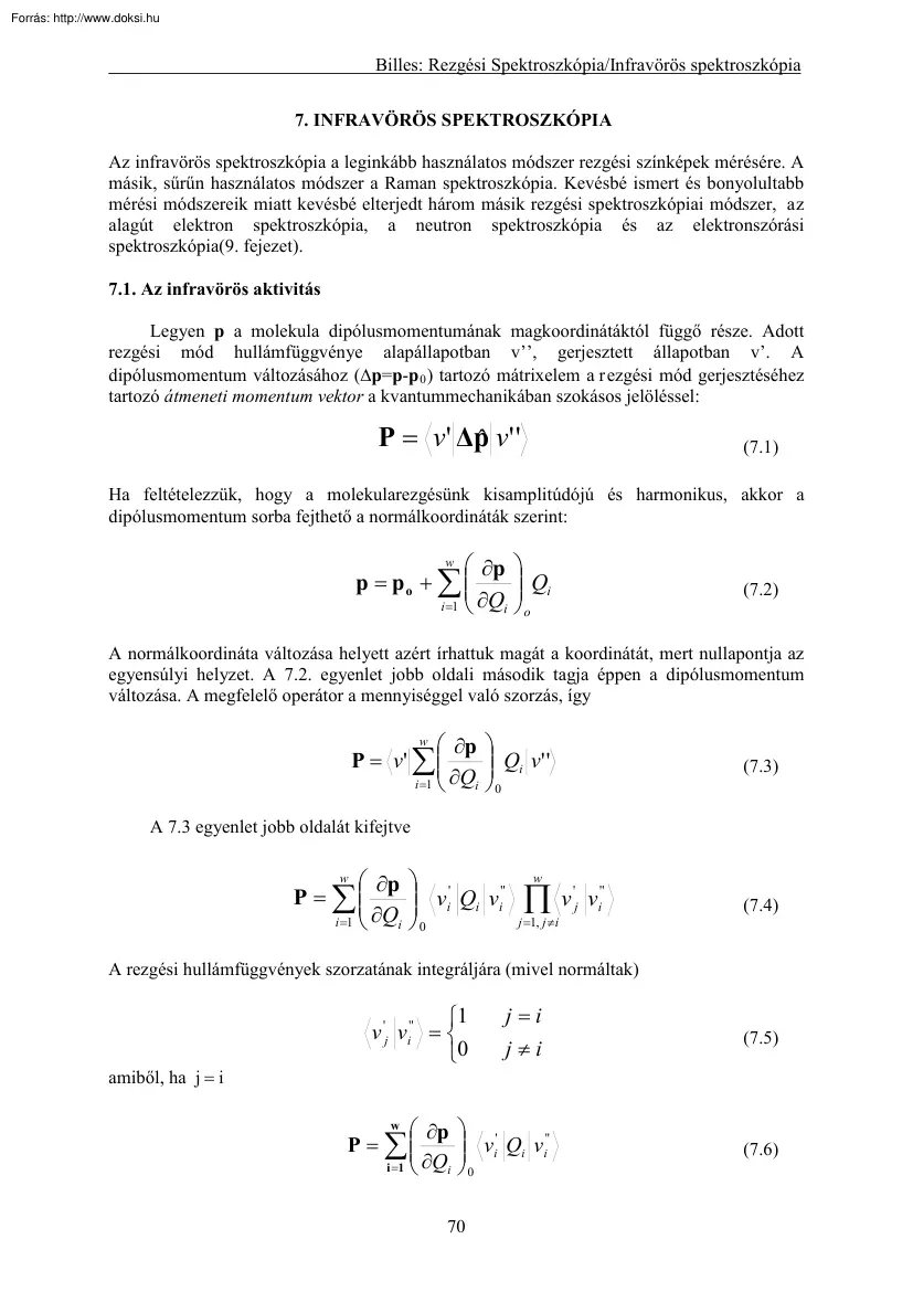 Infravörös spektroszkópia