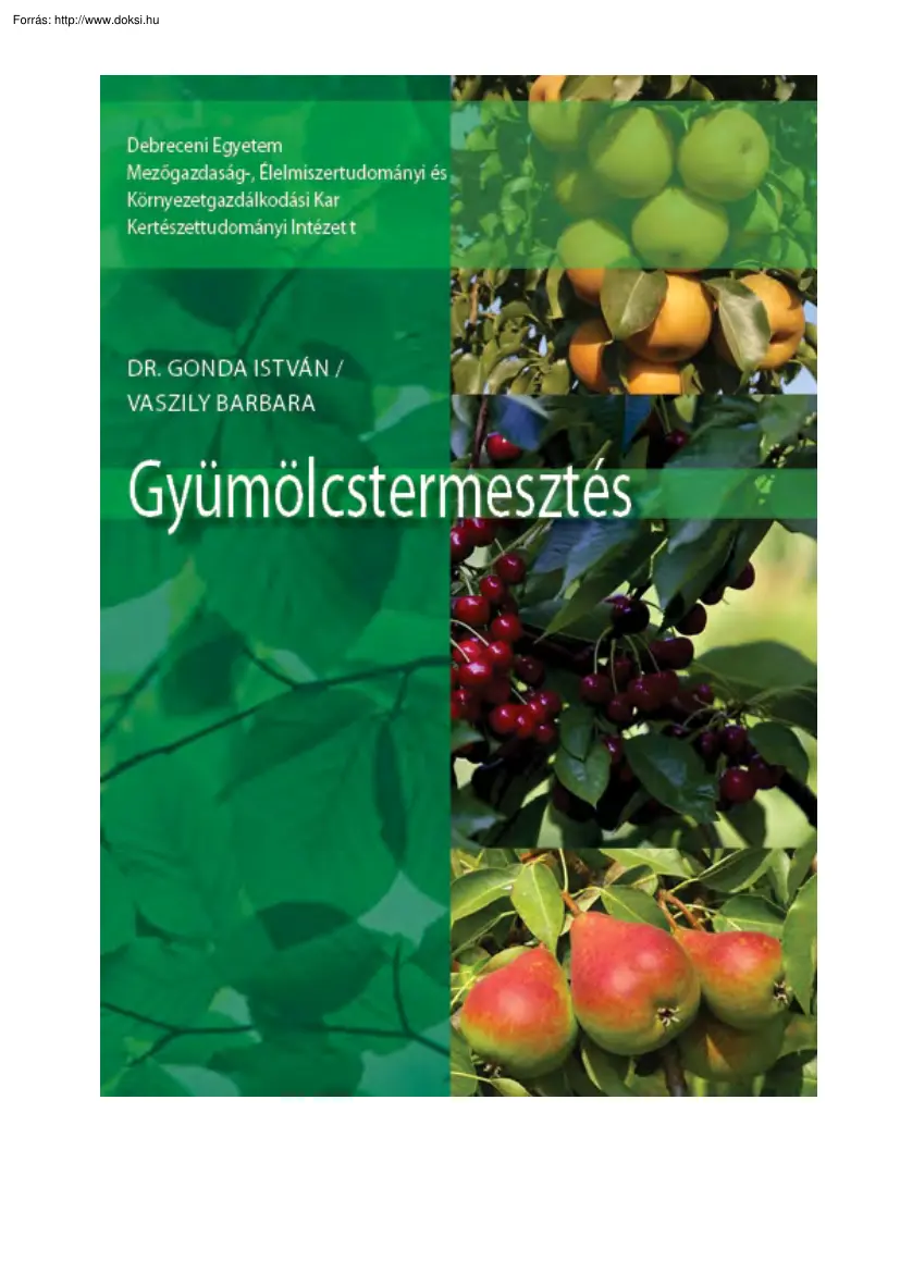 Dr.Gondai-Vaszily - Gyümölcstermesztés