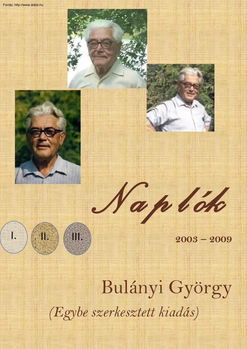 Bulányi György - Naplók, 2003-2009