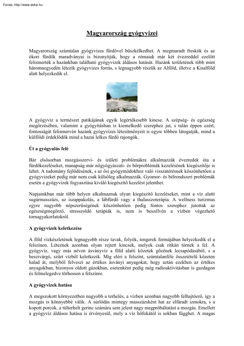 Magyarország gyógyvizei