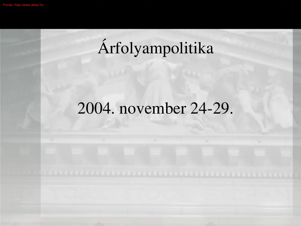 Árfolyampolitika