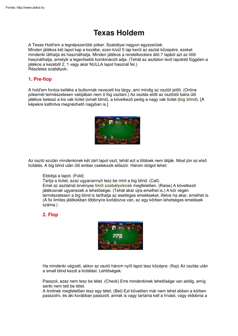 Texas Holdem