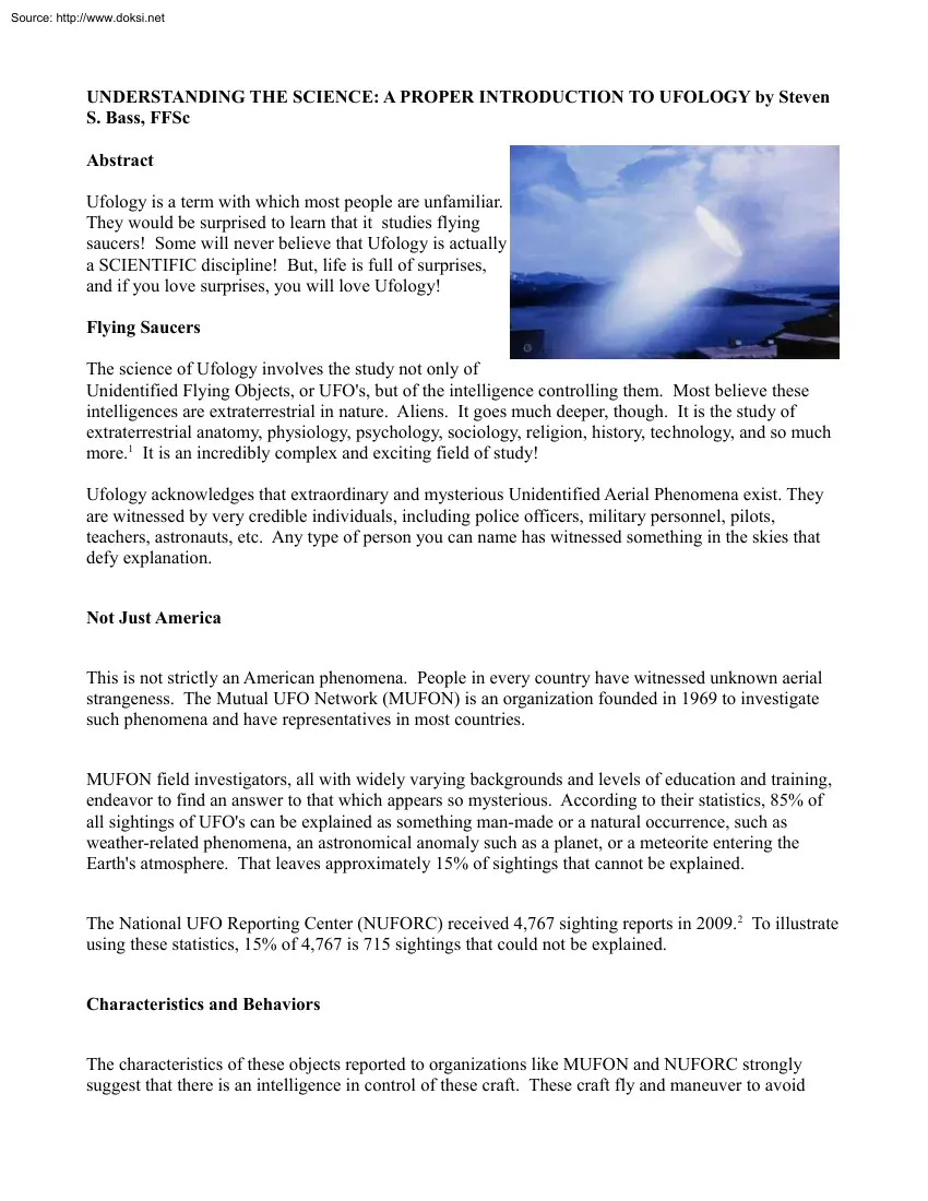 Steven S. Bass - Understanding the Science, A Proper Introduction to Ufology