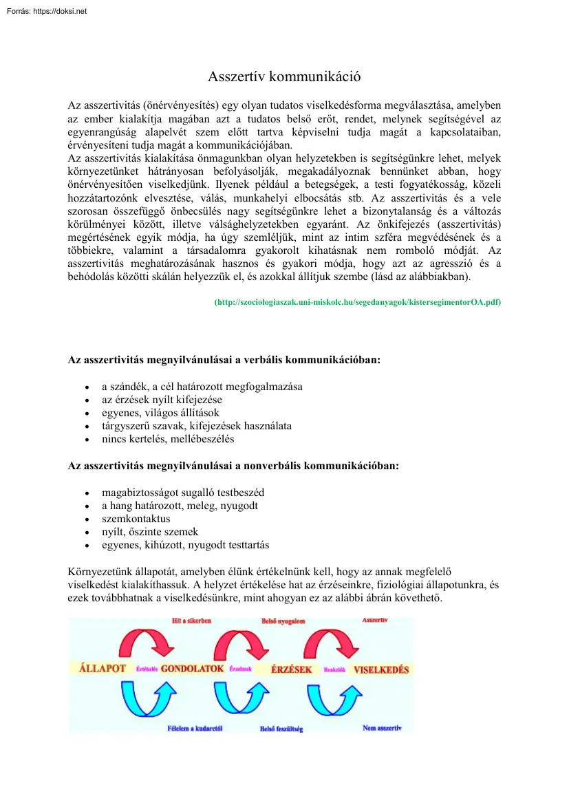 Asszertív kommunikáció