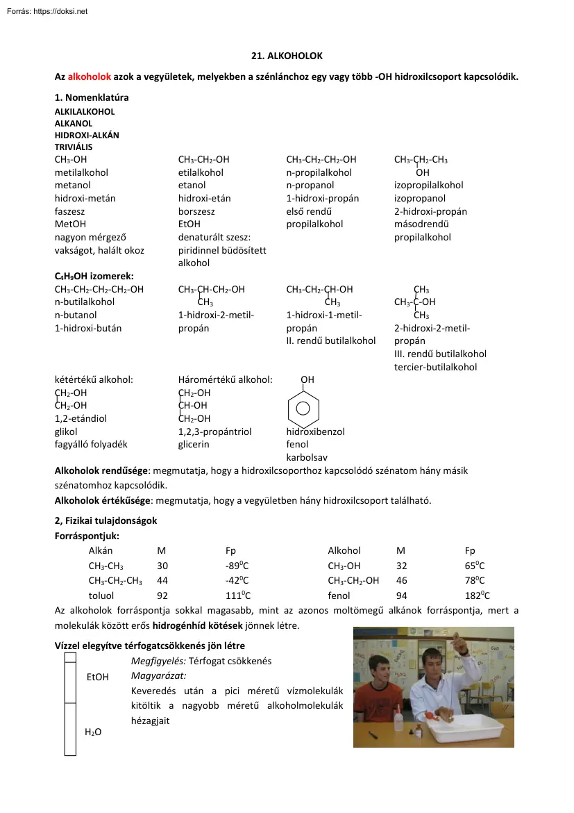 Alkoholok