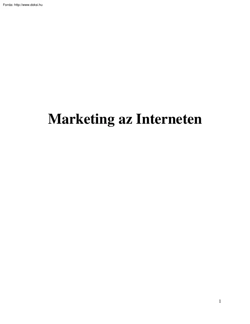 Bene Barna - Marketing az interneten