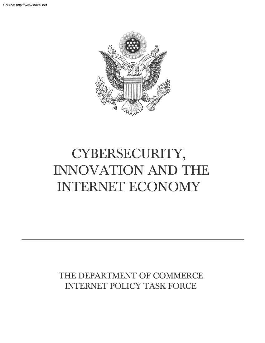 Cybersecurity, Innovation and the Internet Economy