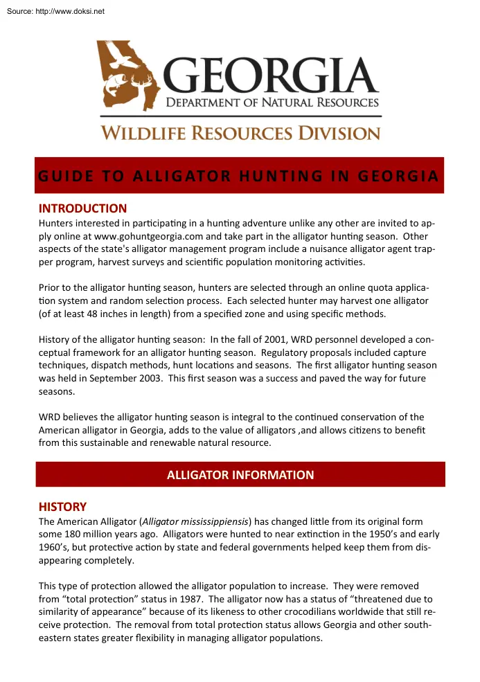 Guide to Alligator Hunting in Georgina