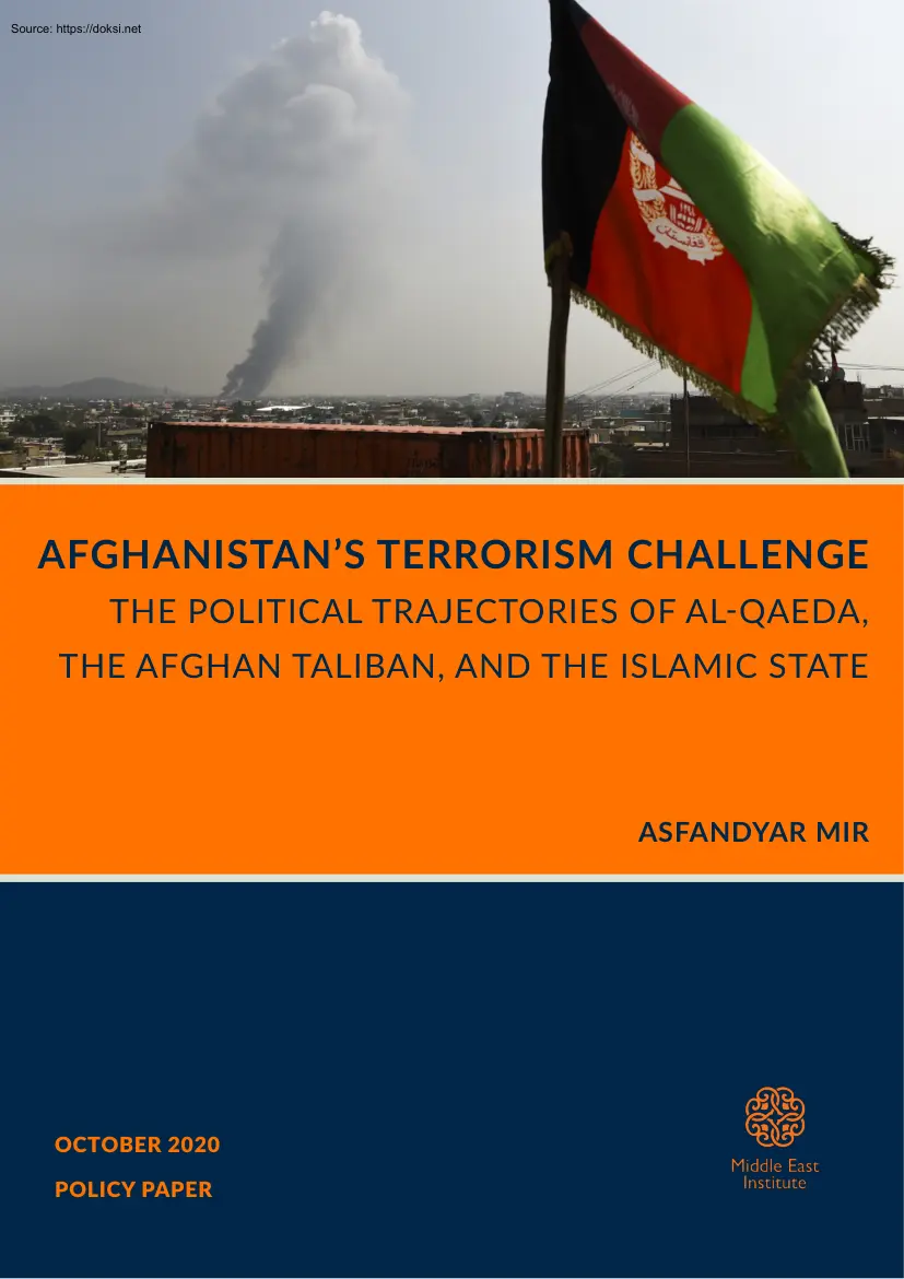 Asfandyar Mir - Afghanistans Terrorism Challenge, The Political Trajectories of Al-qaeda, The