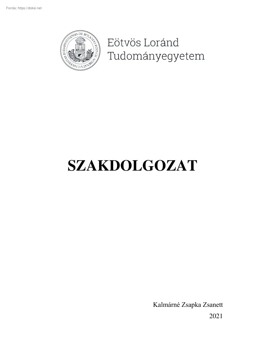 Kalmárné Zsapka Zsanett - A korunk családjainak zenei érdeklődése