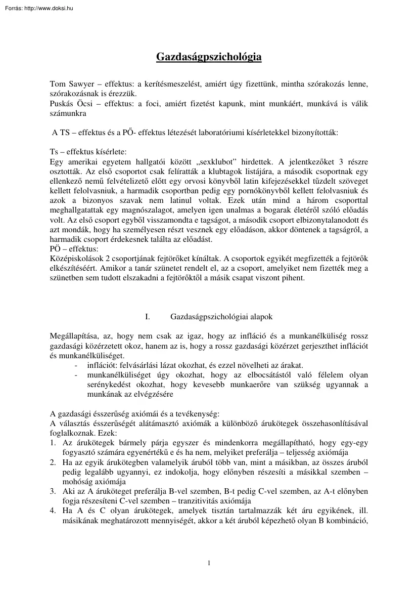 Gazdaságpszichológia