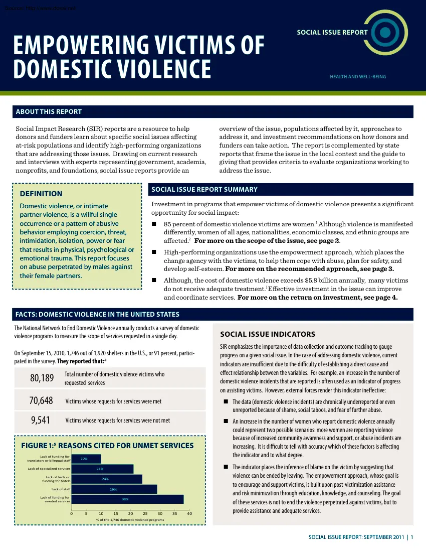 Empowering Victims of Domestic Violence