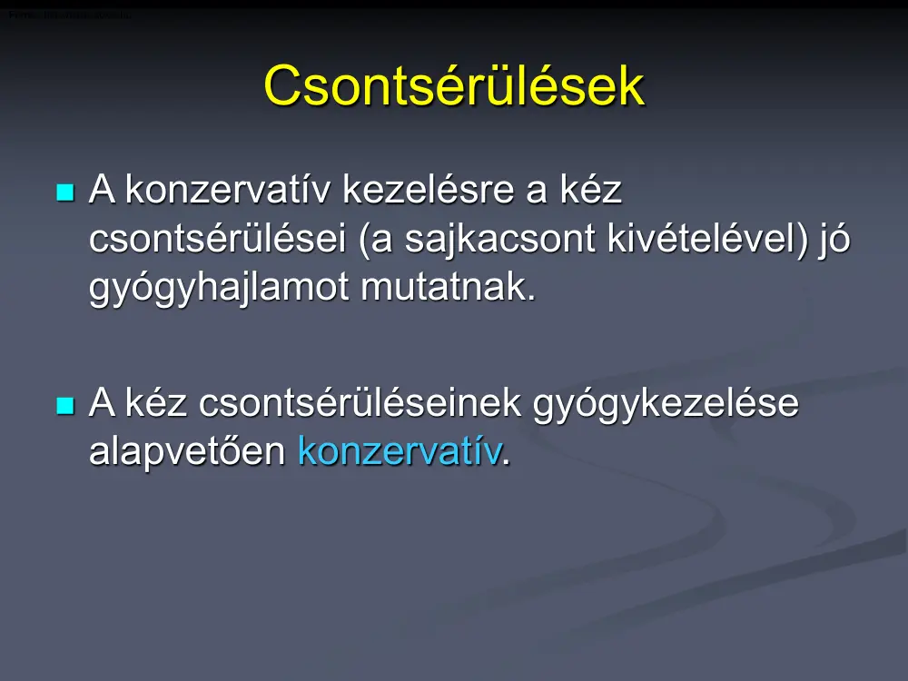 Csontsérülések
